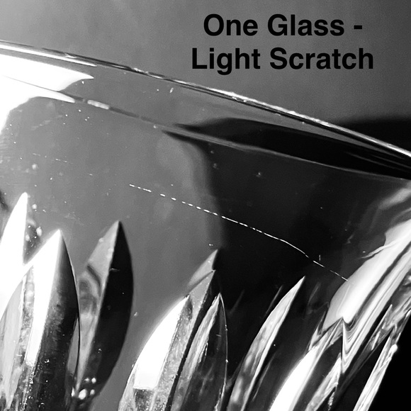 4 TIFFIN-FRANCISCAN ‘Elyse’ Water Goblets / VINTAGE AMERICAN CRYSTAL / 1 Scratch - Picture 10 of 12